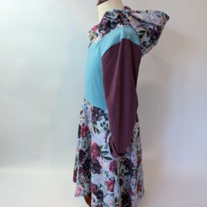 Organic Hooded Dress - Pockets - Grow With Me - Floral